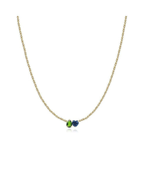 Alev Jewelry aJ by ALEV Small Two Gemstone Necklace