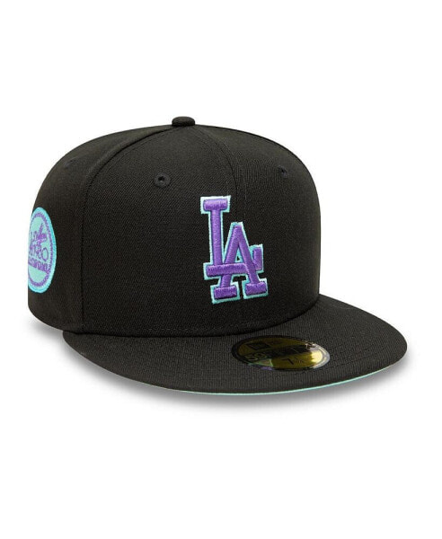 Головной убор мужской New Era Черный Лос-Анджелес Доджерс 1980 MLB All-Star Game Черный свет 59FIFTY Fitted Hat