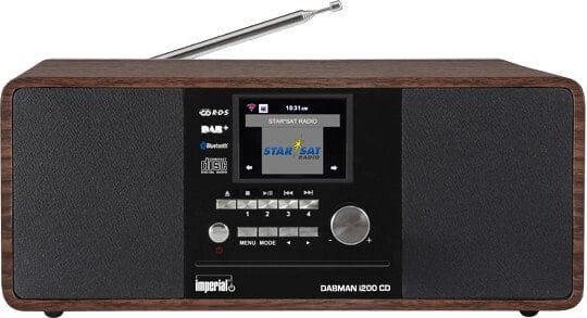 Telestar DABMAN i200 CD - Digital - DAB+,FM,UKW - Player - CD - 20 W - 7.62 cm (3")