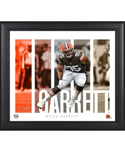 Myles Garrett Cleveland Browns Framed 15" x 17" Player Panel Collage