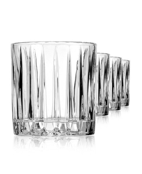 Parallels Double Old-Fashioned Glasses, Set of 6