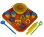 Игрушечная посуда для детей Wader "Набор для приготовления теста 19 предметов в сетке" 40749