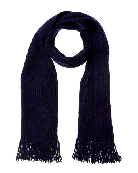 Hannah Rose Hadley Shaker Fringe Cashmere Scarf Women's Blue