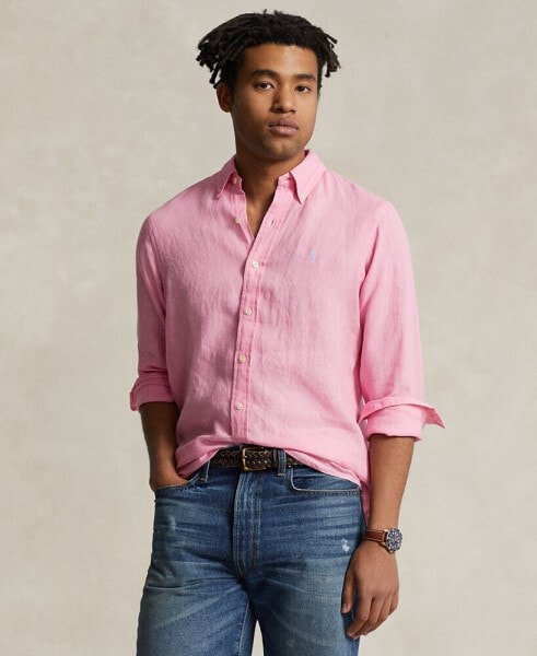 Men's Classic Fit Linen Shirt