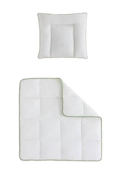 Комплект одеяло и подушки детский hibboux Greeny Babykissen и Bettdeckenset из бамбука
