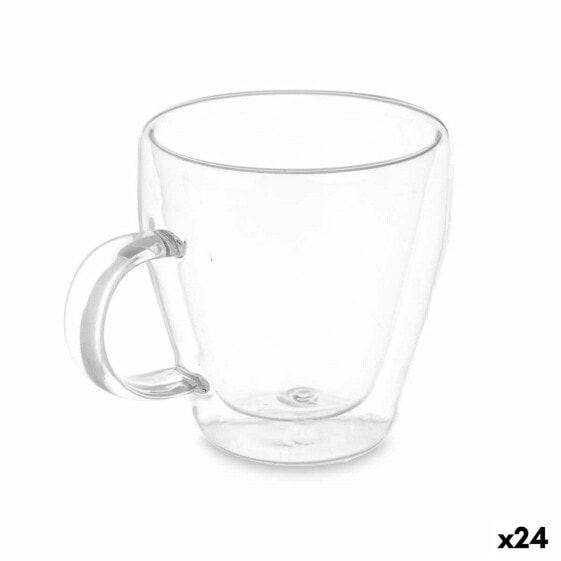 Mug Transparent Borosilicate Glass 270 ml (24 Units)