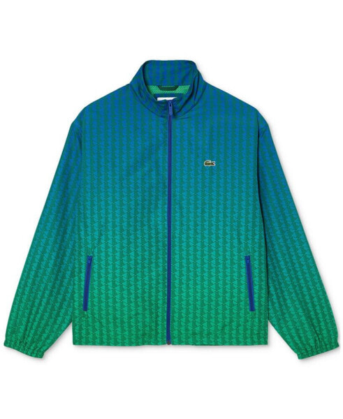 Men's Zip-Front Geo Pattern Jacket