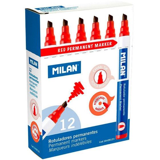 MILAN Permanent Marker 1-4 mm 12 Units