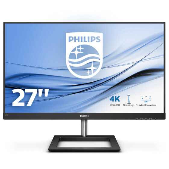 Philips E Line 278E1A/00 - 68.6 cm (27") - 3840 x 2160 pixels - 4K Ultra HD - IPS - 4 ms - Black