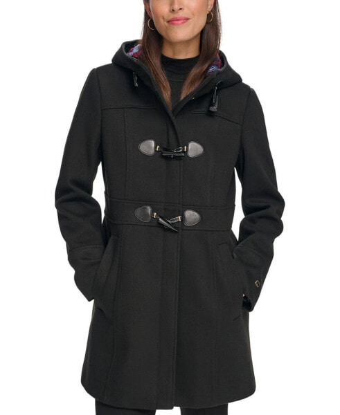 Women's Hooded Toggle Walker Coat, Created for Macy's