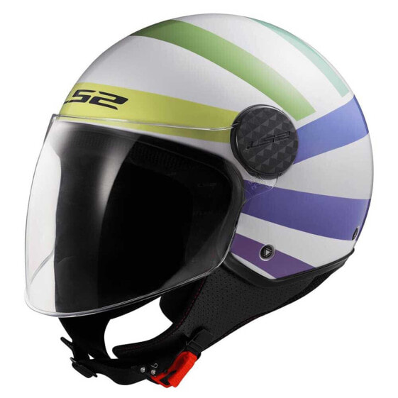 LS2 OF558 Sphere Lux II Swirl open face helmet