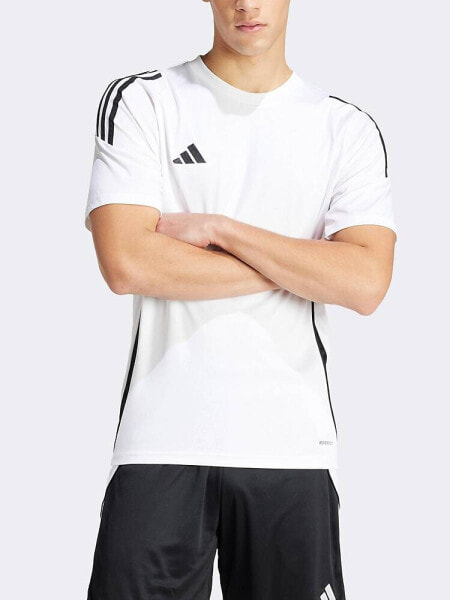 adidas Football Trio 24 t-shirt in white