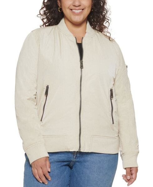 Trendy Plus Size Melanie Bomber Jacket