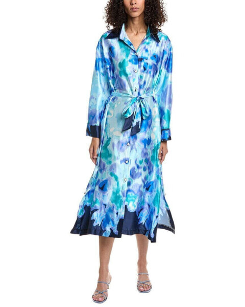 Beulah Maxi Shirtdress Women's Blue All