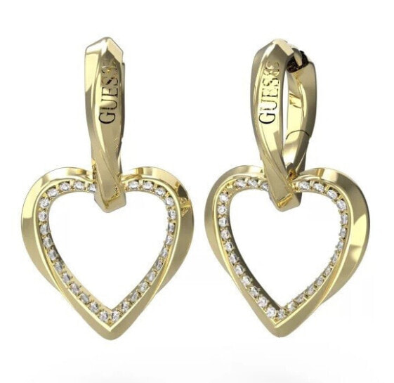 Mon Amour Charming Gold Plated Drop Earrings JUBE04617JWYGT/U