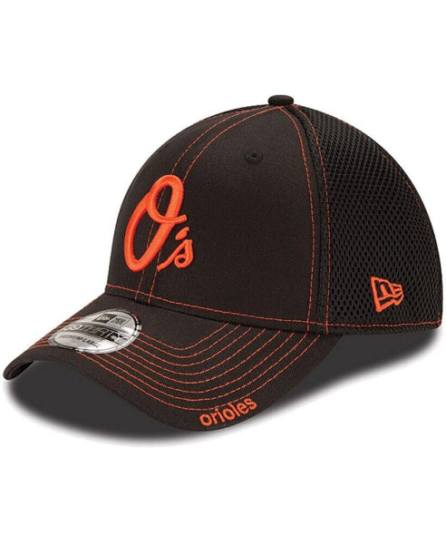 Baltimore Orioles Neo 39Thirty Stretch Fit Hat- Black