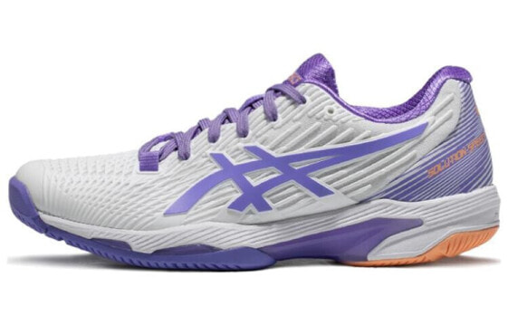 Asics Solution Speed FF 2 耐磨透气 低帮 网球鞋 女款 白紫 / Кроссовки Asics Solution Speed FF 2 1042A136-104