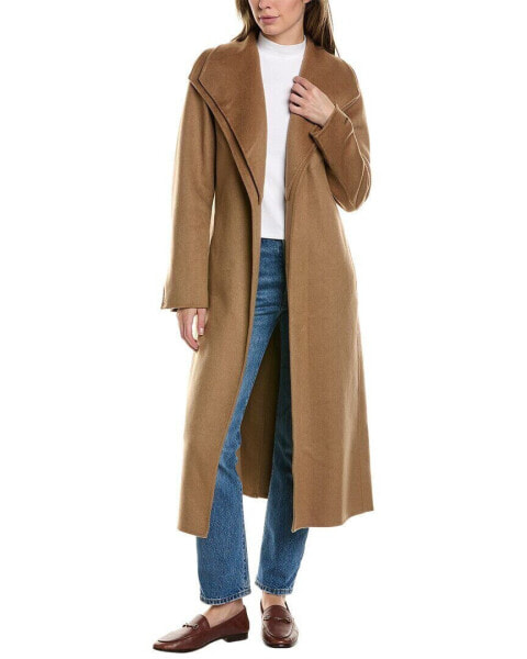 Tahari Elliot Wool-Blend Overcoat Women's Brown S