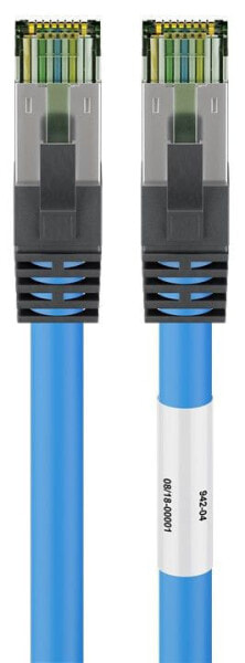 Wentronic 45663 - 7.5 m - Cat8.1 - SF/UTP (S-FTP) - RJ-45 - RJ-45 - Blue