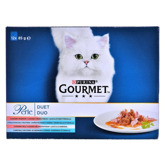 Влажный корм Purina Gourmet Лосось Тунец Рыба 12 x 85 г