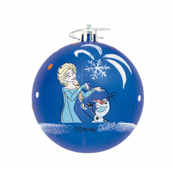 Ёлочные шарики Frozen Memories 10 штук синий белый пластик (Ø 6 см)