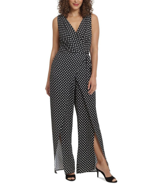 Petite Polka-Dot Walkthrough Jumpsuit