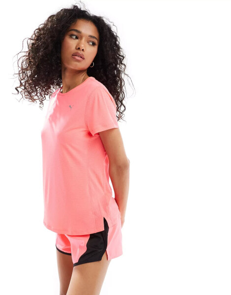 Puma Favorites running t-shirt in neon pink