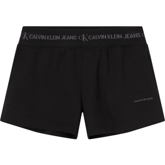 CALVIN KLEIN JEANS Logo Trim Knit shorts