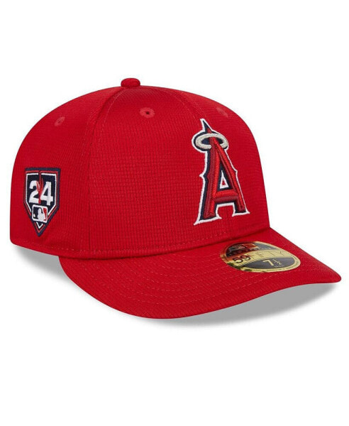 Men's Red Los Angeles Angels 2024 Spring Training Low Profile 59FIFTY Fitted Hat