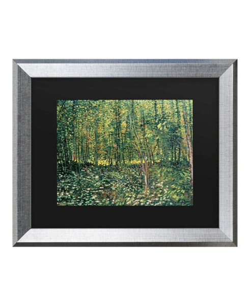 Vincent Van Gogh Trees and Undergrowth, 1887 Matted Framed Art - 27" x 33"
