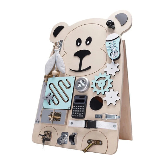 Детский творческий набор пазлов Montessori Busy Board Monkey Mint от Kayani