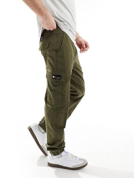 Tommy Jeans Ethan cargo trousers in olive