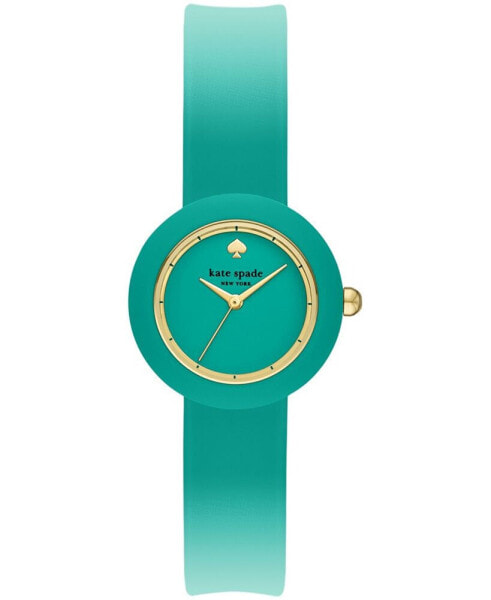 Часы и аксессуары kate spade new york женские мини Park Row Blue Silicone Watch 28 мм