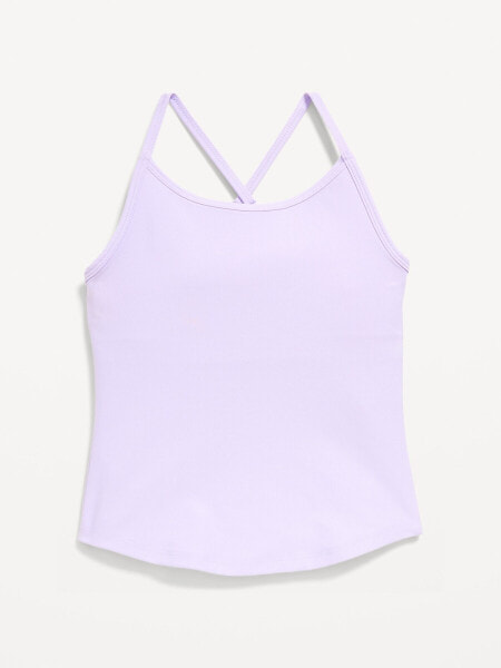 PowerSoft Fitted Cross-Back Tank Top for Girls