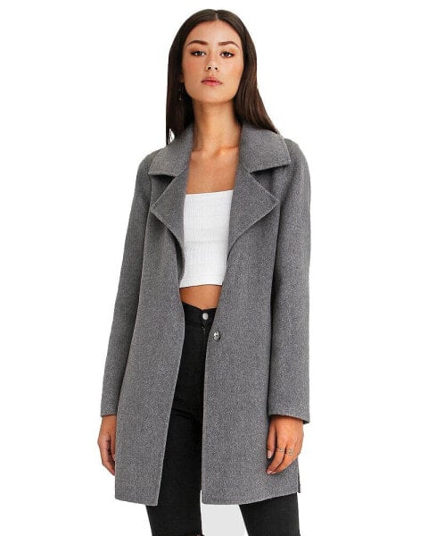 Women Ex Boyfriend Wool Blend Oversized Jacket