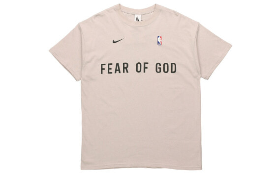 Футболка мужская Nike x Fear of God x NBA Логотип CU4699-140 Цвет: Овсянка