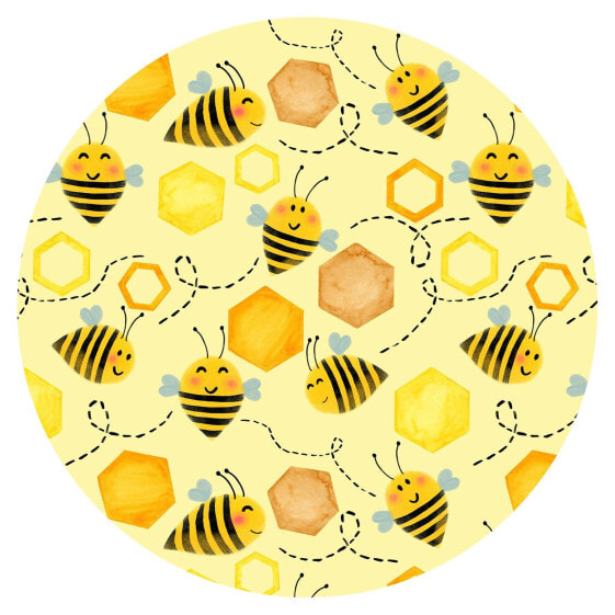 Süßer Honig mit Bienen Illustration