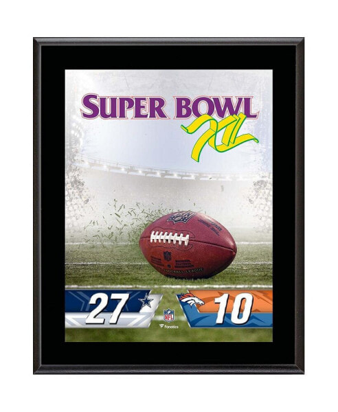 Dallas Cowboys vs. Denver Broncos Super Bowl XII 10.5" x 13" Sublimated Plaque