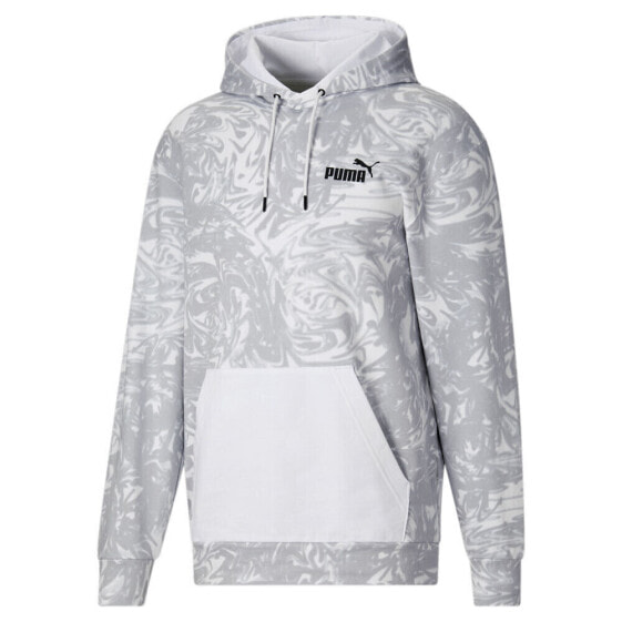 Puma Power Summer Camo Pullover Hoodie Mens White Casual Outerwear 67765202