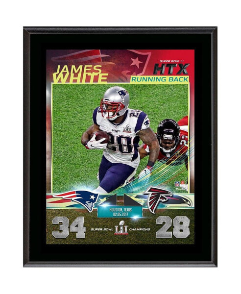 James White New England Patriots 10.5" x 13" Super Bowl LI Champions Sublimated Plaque