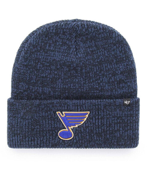 Шапка вязаная с отворотом ’47 Brand St. Louis Blues Navy Brain Freeze для мужчин