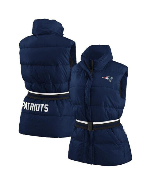 Жилет WEAR by Erin Andrews Navy Patriots Puffer