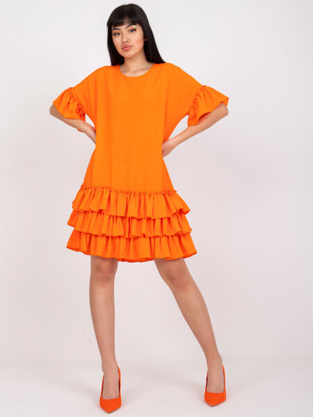 Sukienka-CHA-SK-1407-3.58P-pomarańczowy