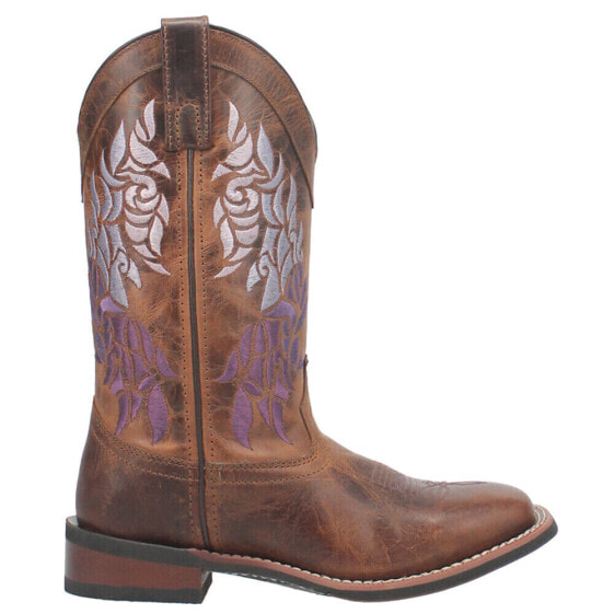Laredo Thalia Embroidered Square Toe Cowboy Womens Size 10 M Casual Boots 5966-
