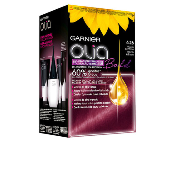 Окрашивание волос постоянное Garnier OLIA #4,26-электрический фиолетовый