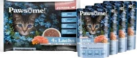 Nassfutter Katze Kitten, Lachs in Sauce, Junior Multipack (4x85 g), 340 g