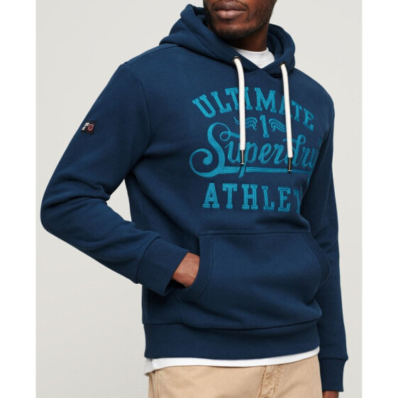 SUPERDRY Athl Script Embroidered Graphic hoodie