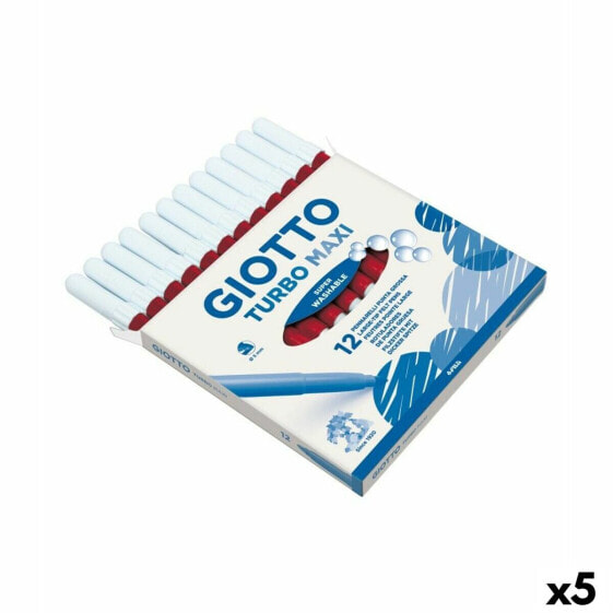 Набор маркеров Giotto Turbo Maxi Красный (5 штук)