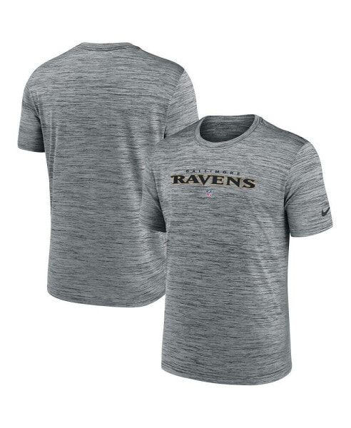 Men's Gray Baltimore Ravens Velocity Performance T-shirt