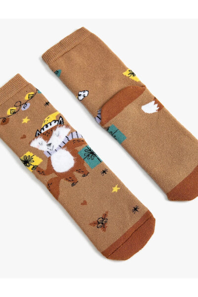 Носки Koton Yılbaşı Patterned Towel Socks